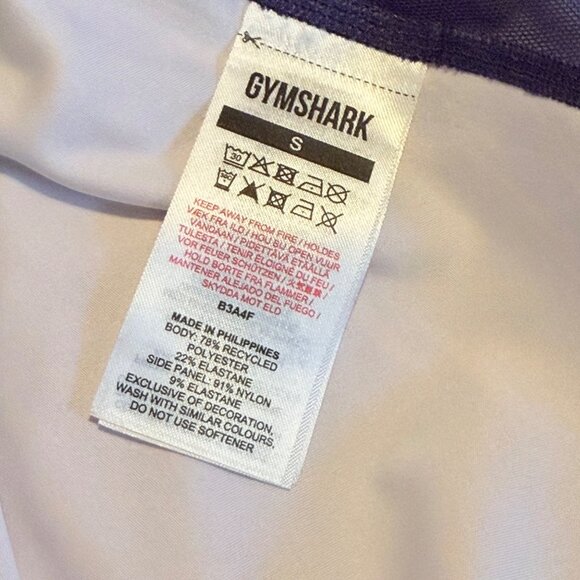 Small Gymshark Sport Crop Tank Neptune Purple Top  Gym Shark - Picture 6 of 10